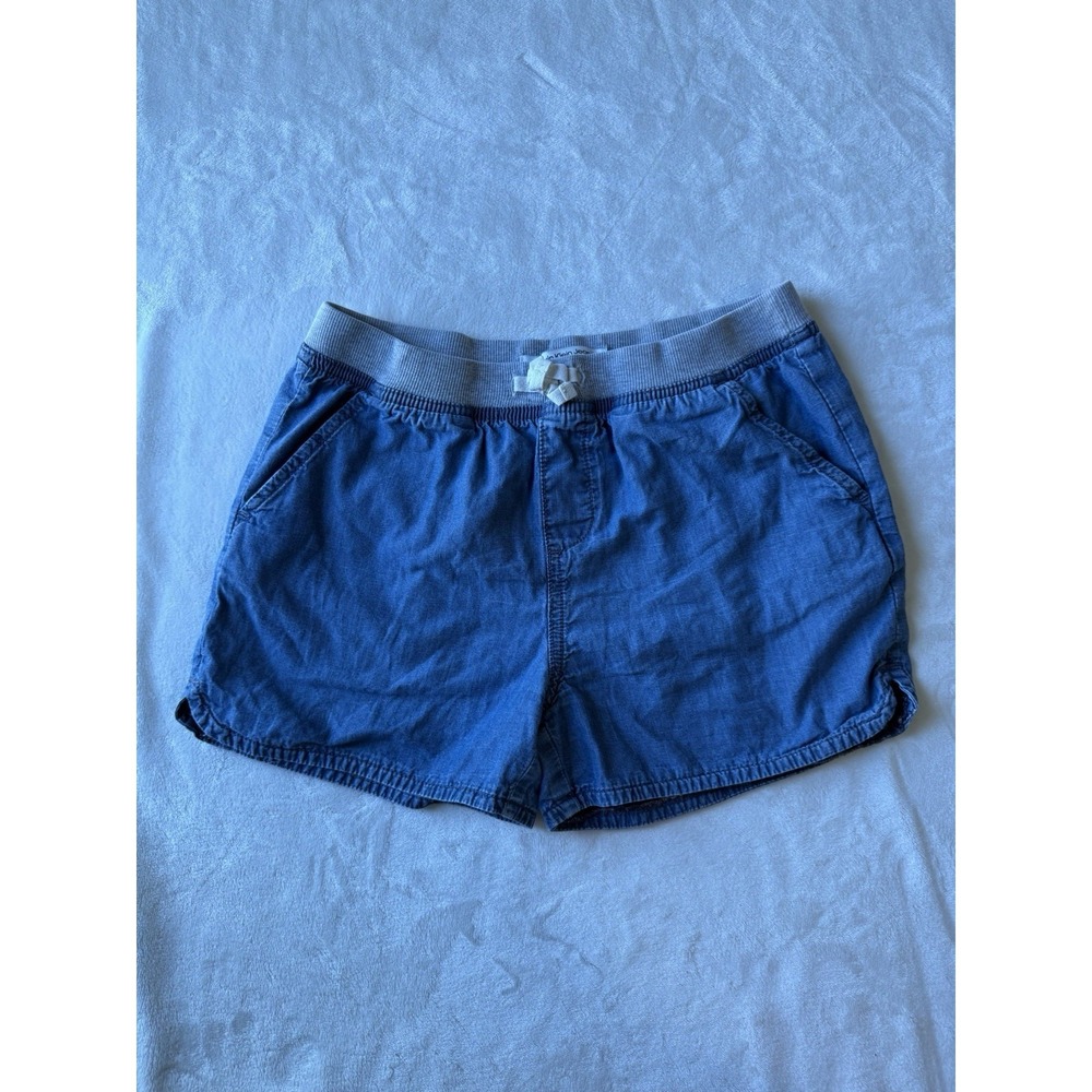 Calvin Klein 100% Cotton Blue Jeans Girls Shorts Size 16 Stretch Waist